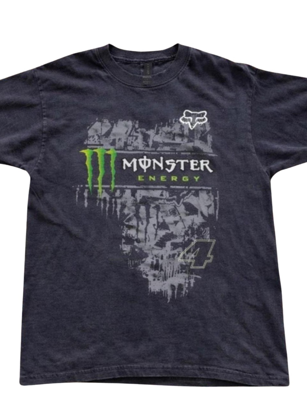 Black Tee with Neon Green Monster Energy Logo